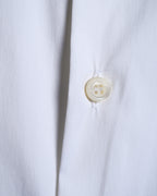 PRADA/ 2021 Thick Collar Oversized Dress Shirt White