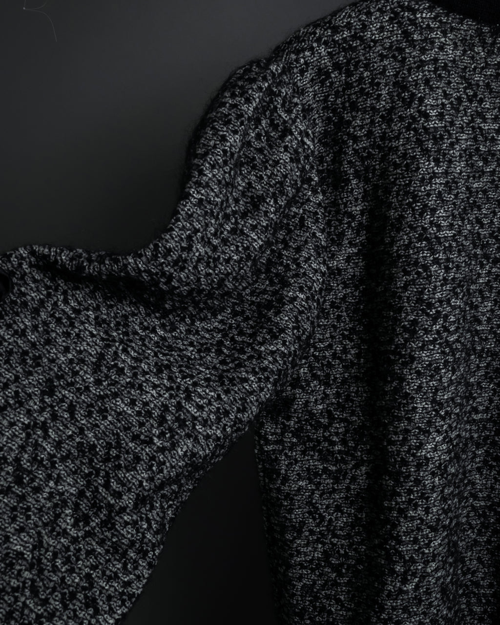 "Christian Dior PRETA PORTER"
Ribbon design mixed yarn knit pullover