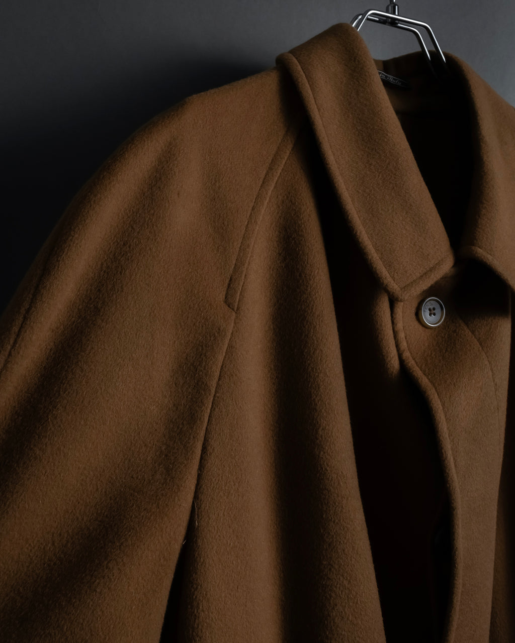 "FENDI" 90's Italian classic 100% cashmere belted coat
