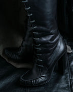 "TOM FORD" Fringe detail western long boots