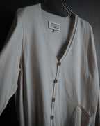 "Maison Martin Margiela" 2014 asymmetrical cotton knit cardigan