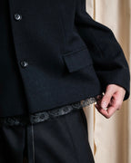 "tricot COMME des GARCONS" 
2001AW Lace-switched design tailored jacket