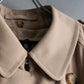 "BURBERRY" Military detail belted maxi length trench coat