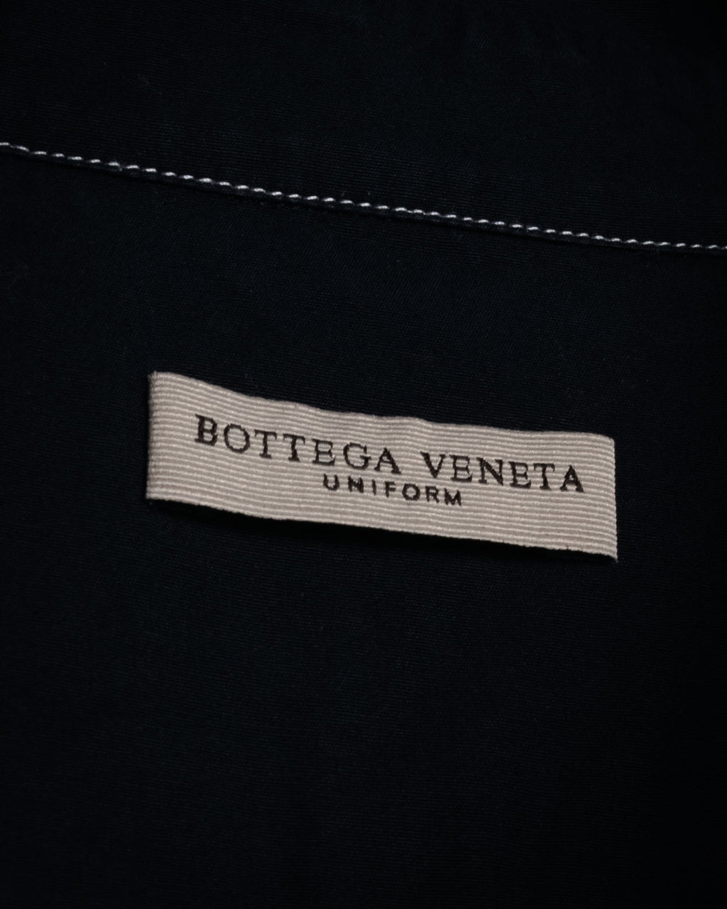 “BOTTEGA VENETA” 2010’s contrast stitch uniform cotton shirt