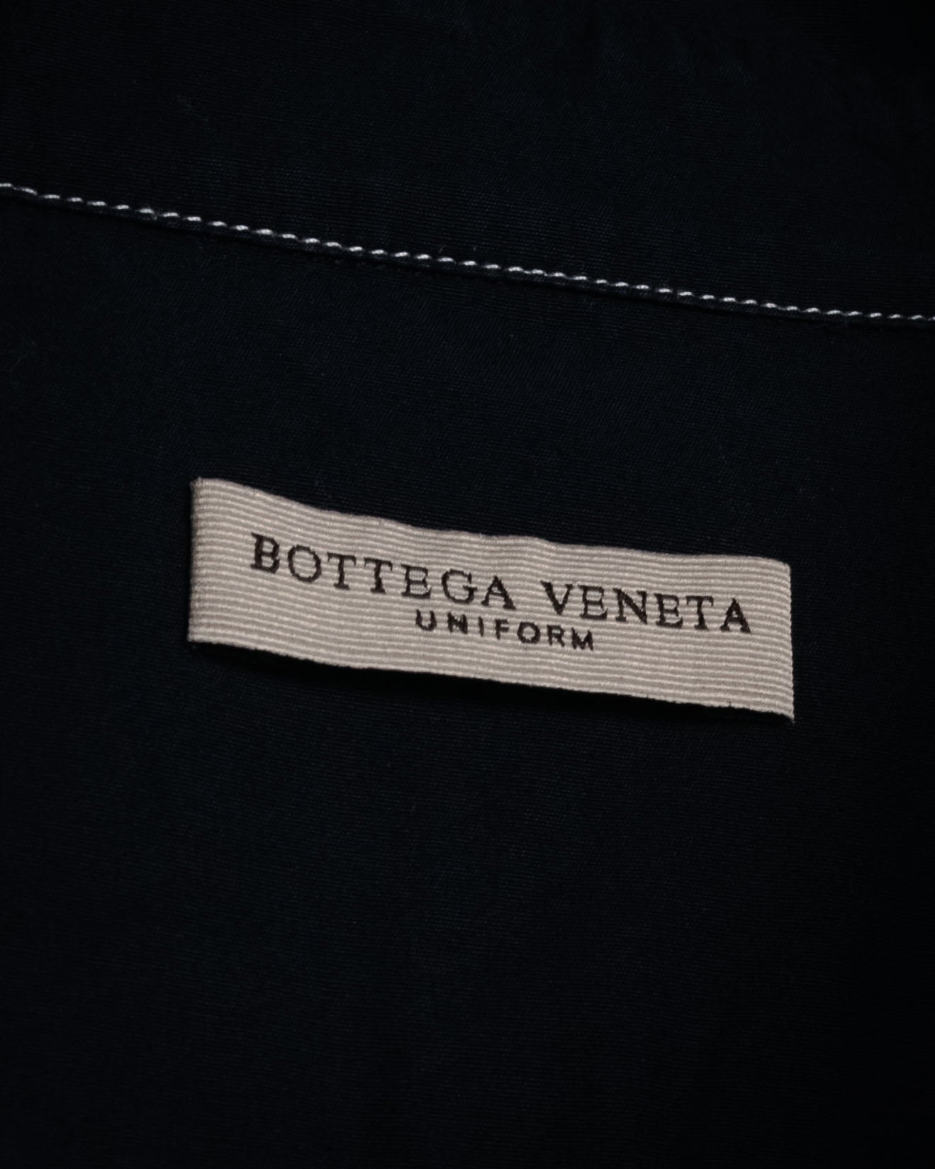“BOTTEGA VENETA” 2010’s contrast stitch uniform cotton shirt