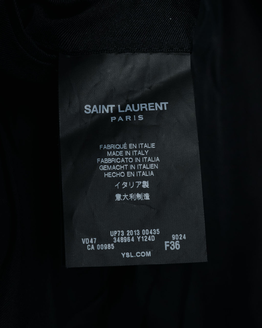 –SPECIAL– "SAINT LAURENT PARIS"
10’s Houndstooth leather-lapel peak blazer