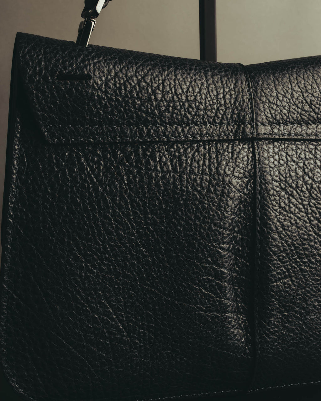 "GIANNI CHIARINI" 00's-10's Pebbled leather flap shoulder bag