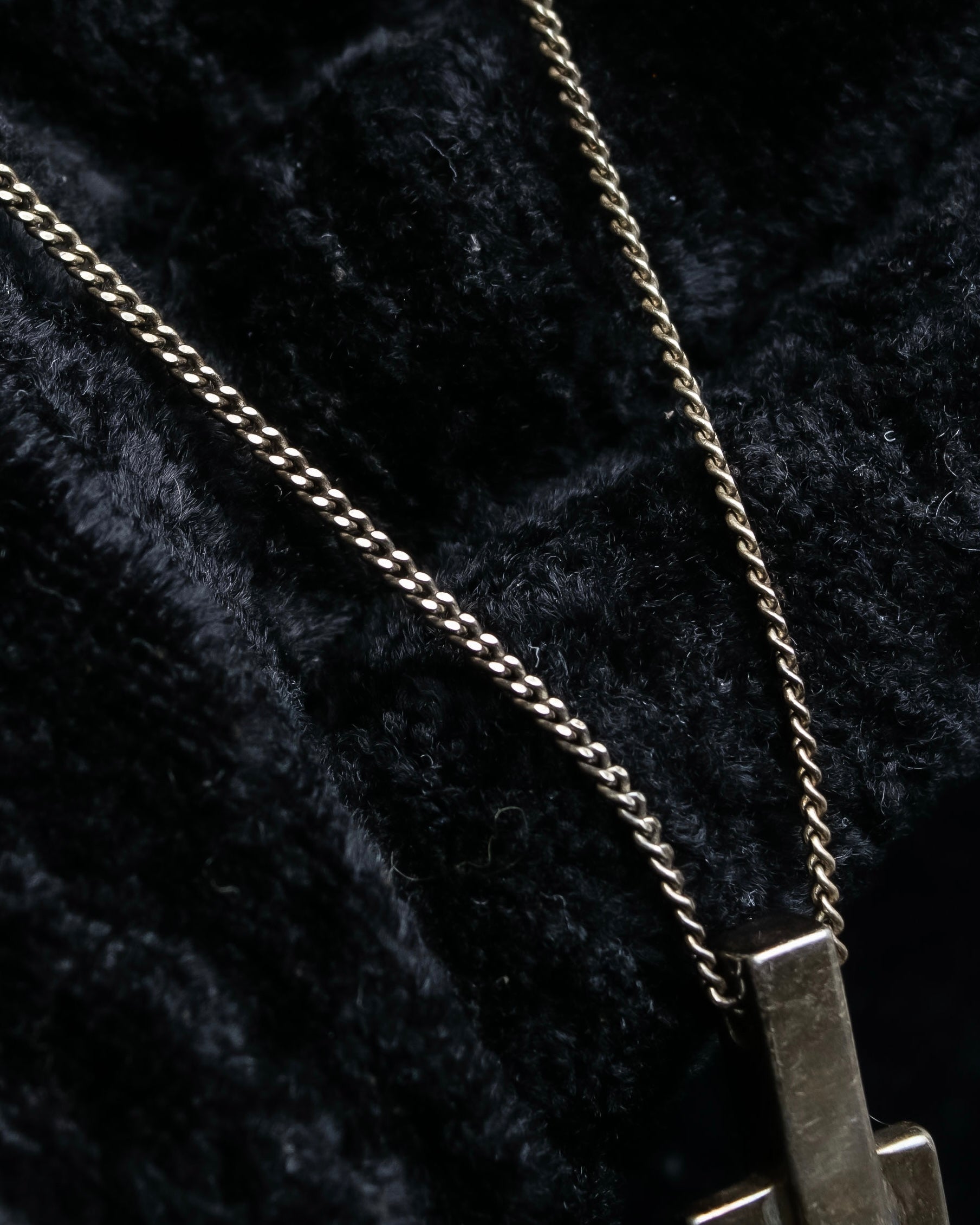 "GUCCI" Cross motif silver 925 necklace