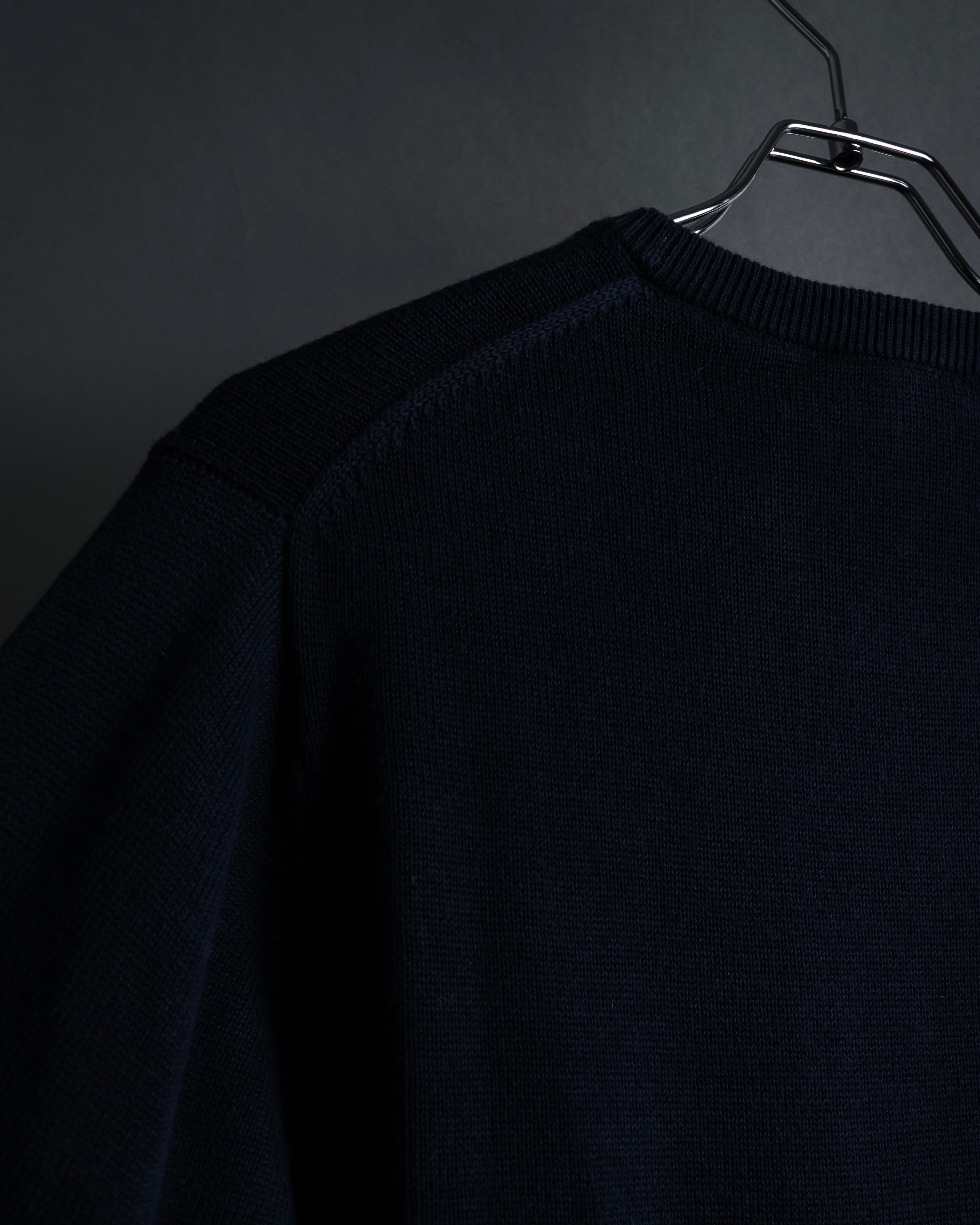 "HERMES" 80's-90's Minimalist design cotton knit