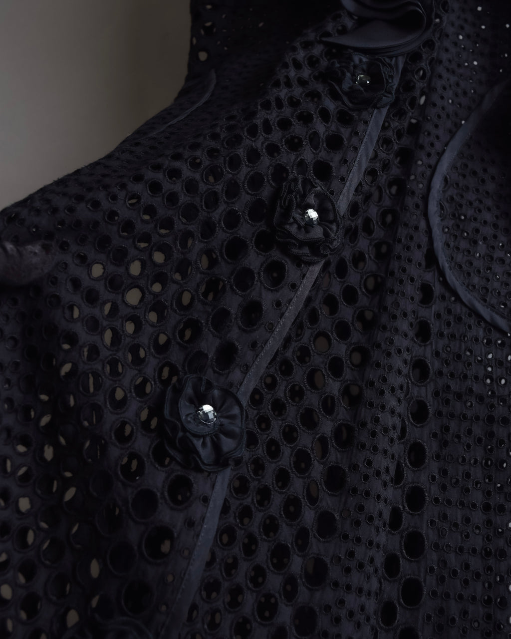 "NOKO OHNO" Layered organza frill embroidered dress