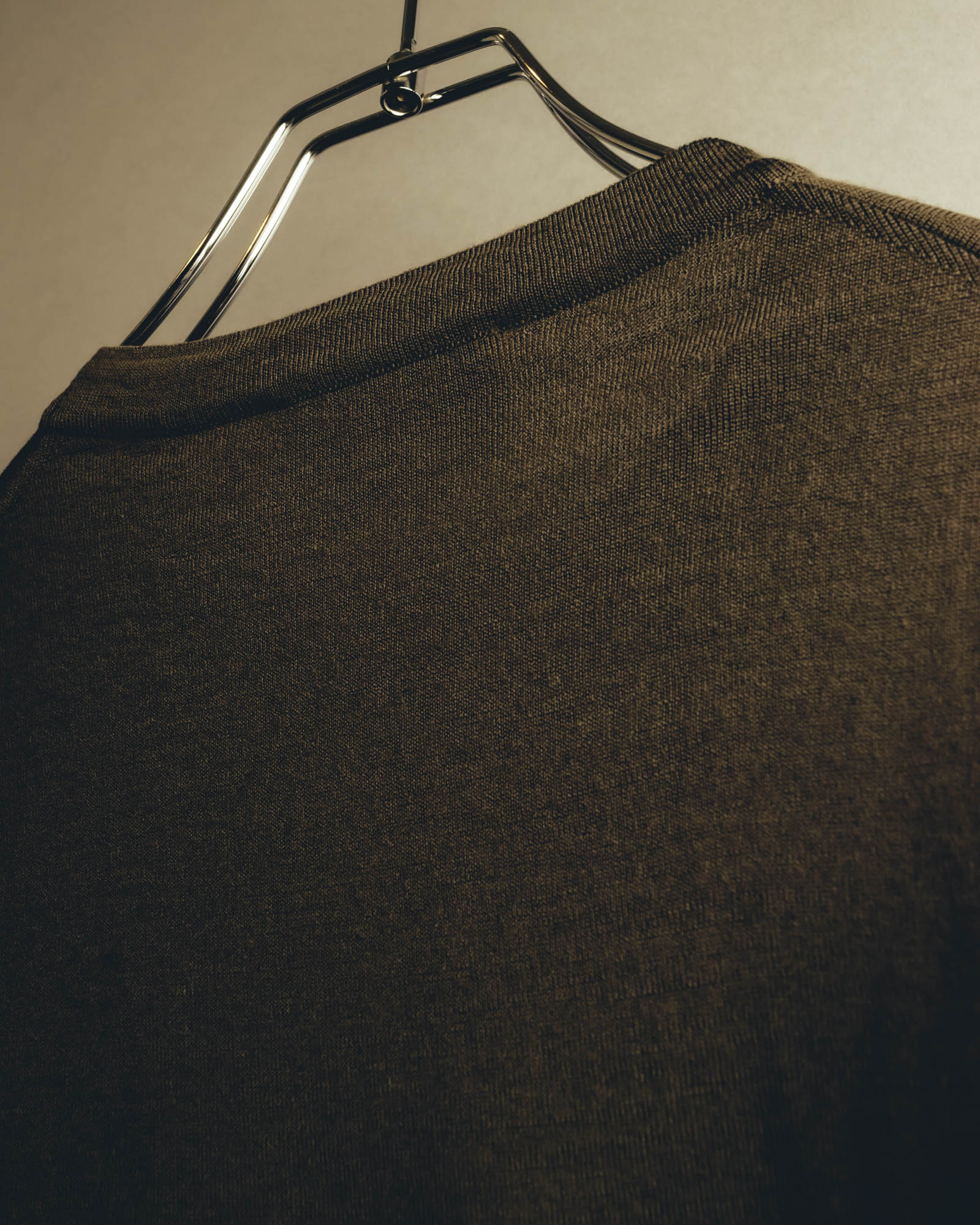 “HERMÈS” 90’s-00’s Extra-fine merino wool crewneck knit