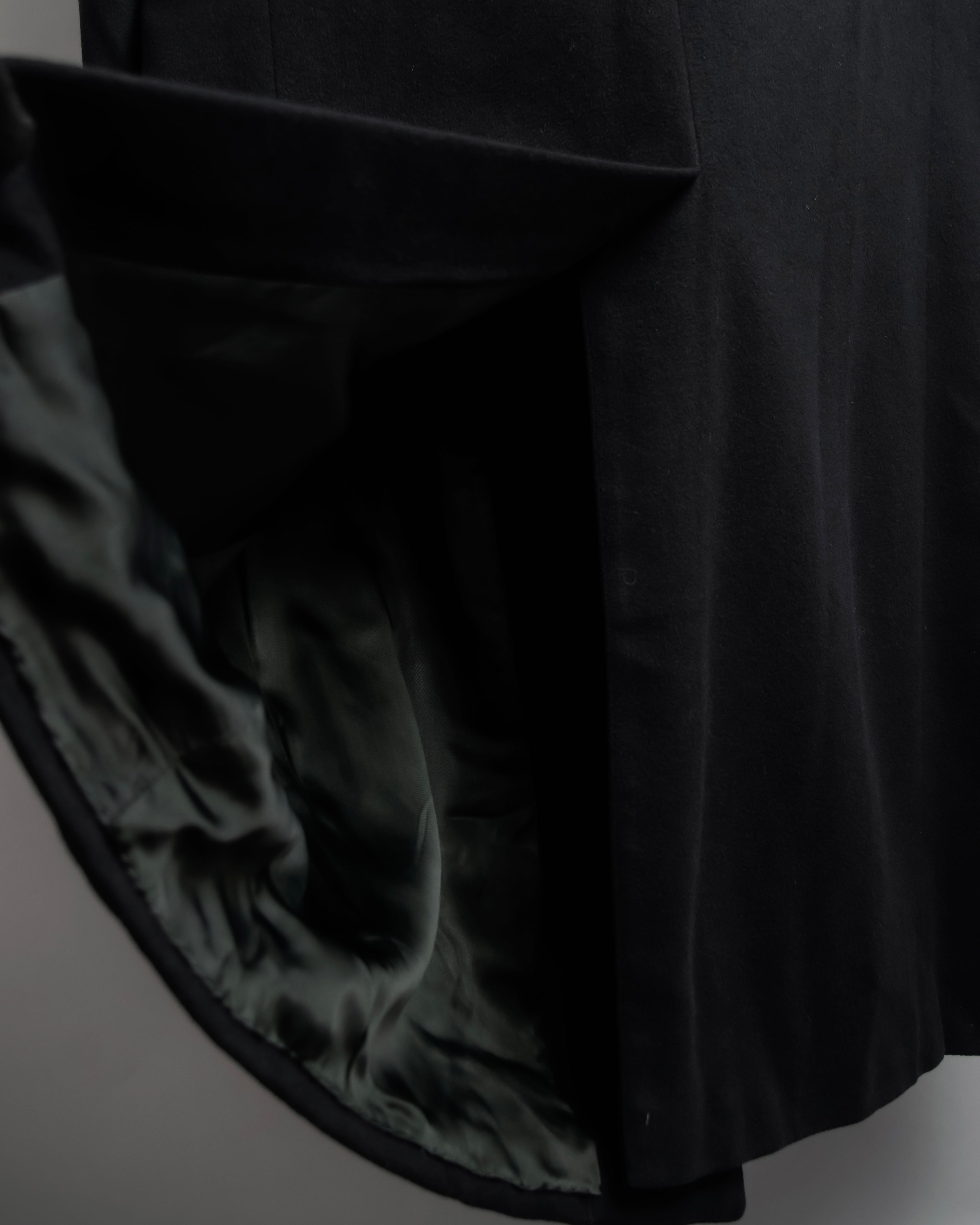 "ARMANI COLLEZIONI" Classic detail cashmere blend long chester coat