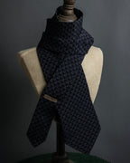 "ARMANI COLLEZIONI" Repeated triangle motif silk neck tie