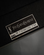 "Yves Saint Laurent" 80’s-90’s Lizard-embossed perforated leather shoulder bag