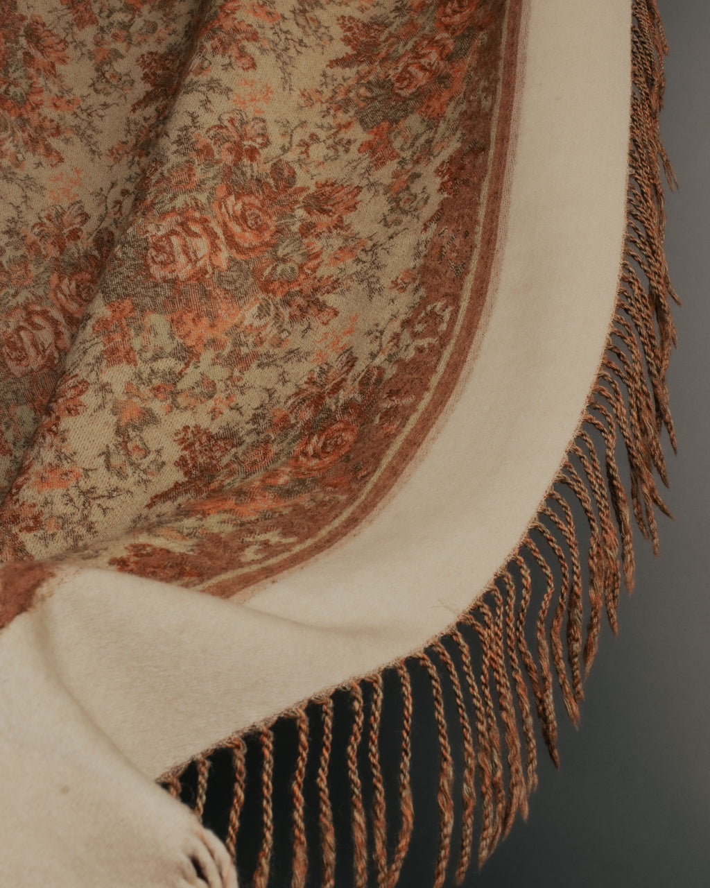 “Christian Dior“ 80’s-90’s Floral jacquard fringed stole