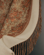 “Christian Dior“ 80’s-90’s Floral jacquard fringed stole