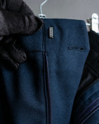 "GUCCI" Deep-tuck wool gently flared slacks