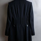 "HERMES" Darted shape no collar back zip jacket