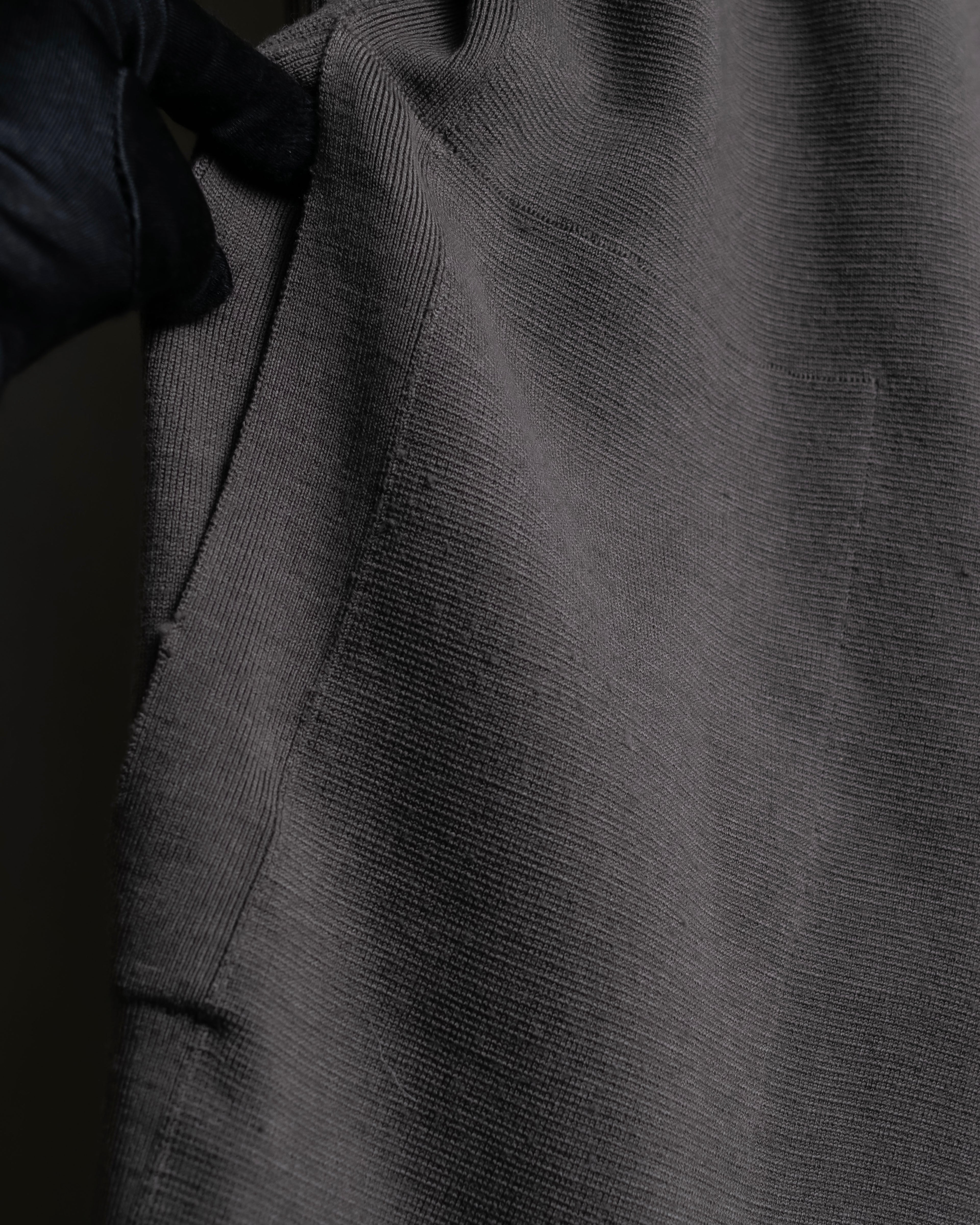 "Rick Owens" 12AW asymmetrical hooded knit cardigan