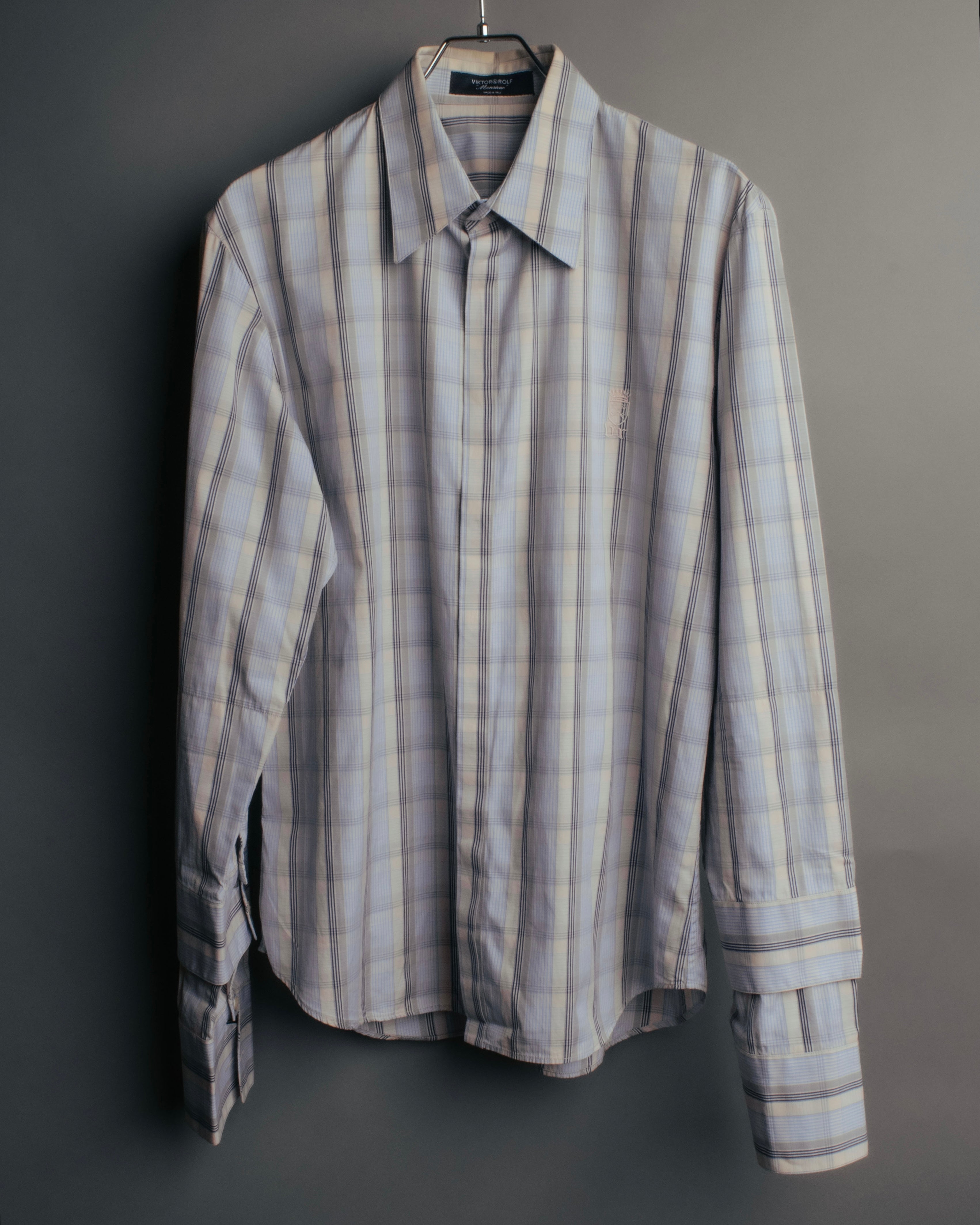 “VIKTOR & ROLF Monsieur” 00’s-10’s checked cotton dress shirt