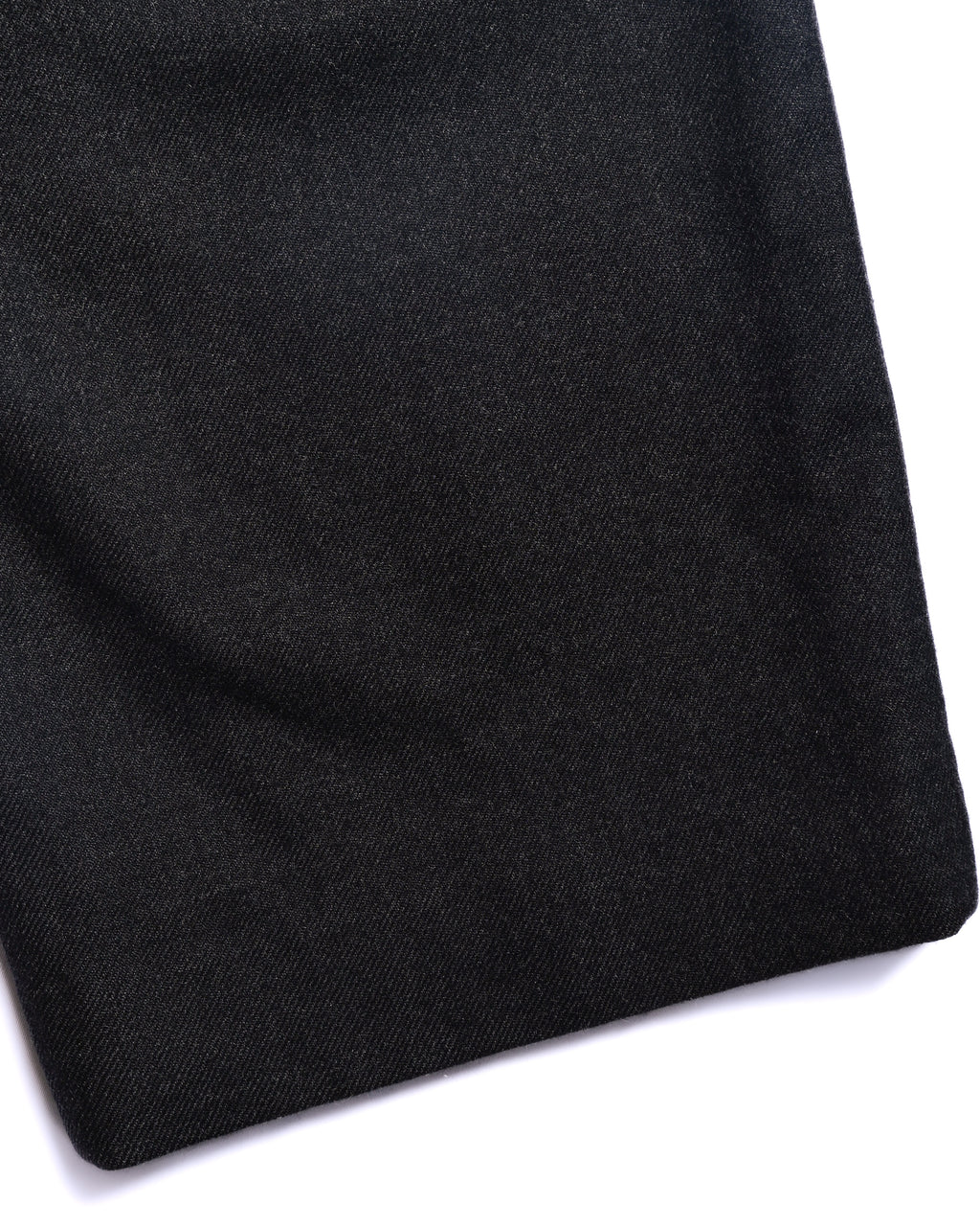 HERMES/ Straight Silhouette Wool Tuck Trousers