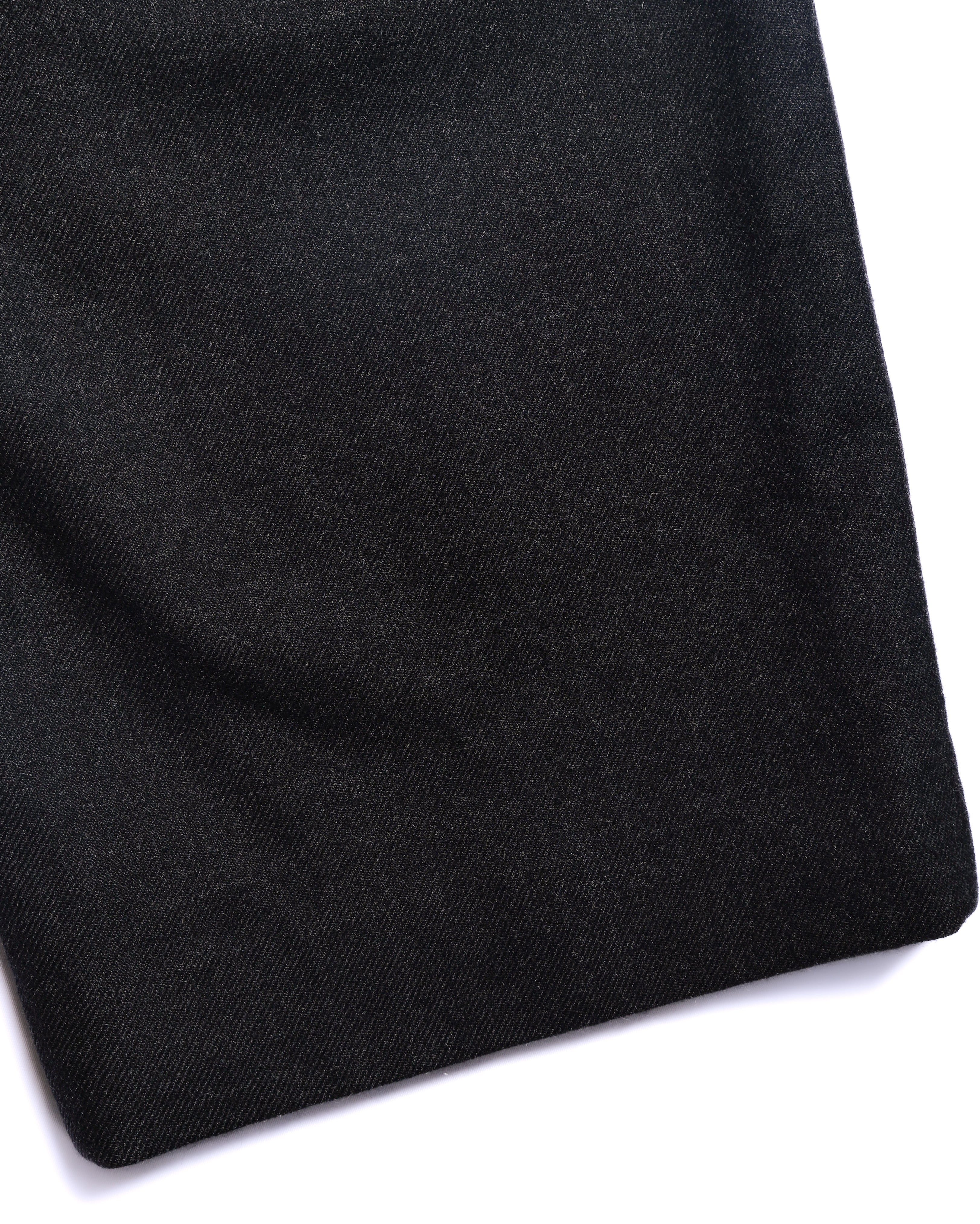 HERMES/ Straight Silhouette Wool Tuck Trousers