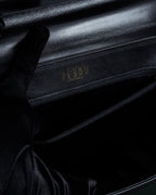 "JUNKO KOSHINO" Geometric motif design 2-way leather shoulder bag