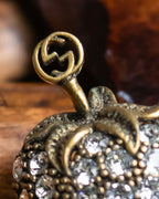 "GUCCI" Strawberry＆spike motif rhinestone earrings