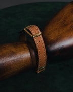 "CELINE" 70’s sulky logo leather bracelet