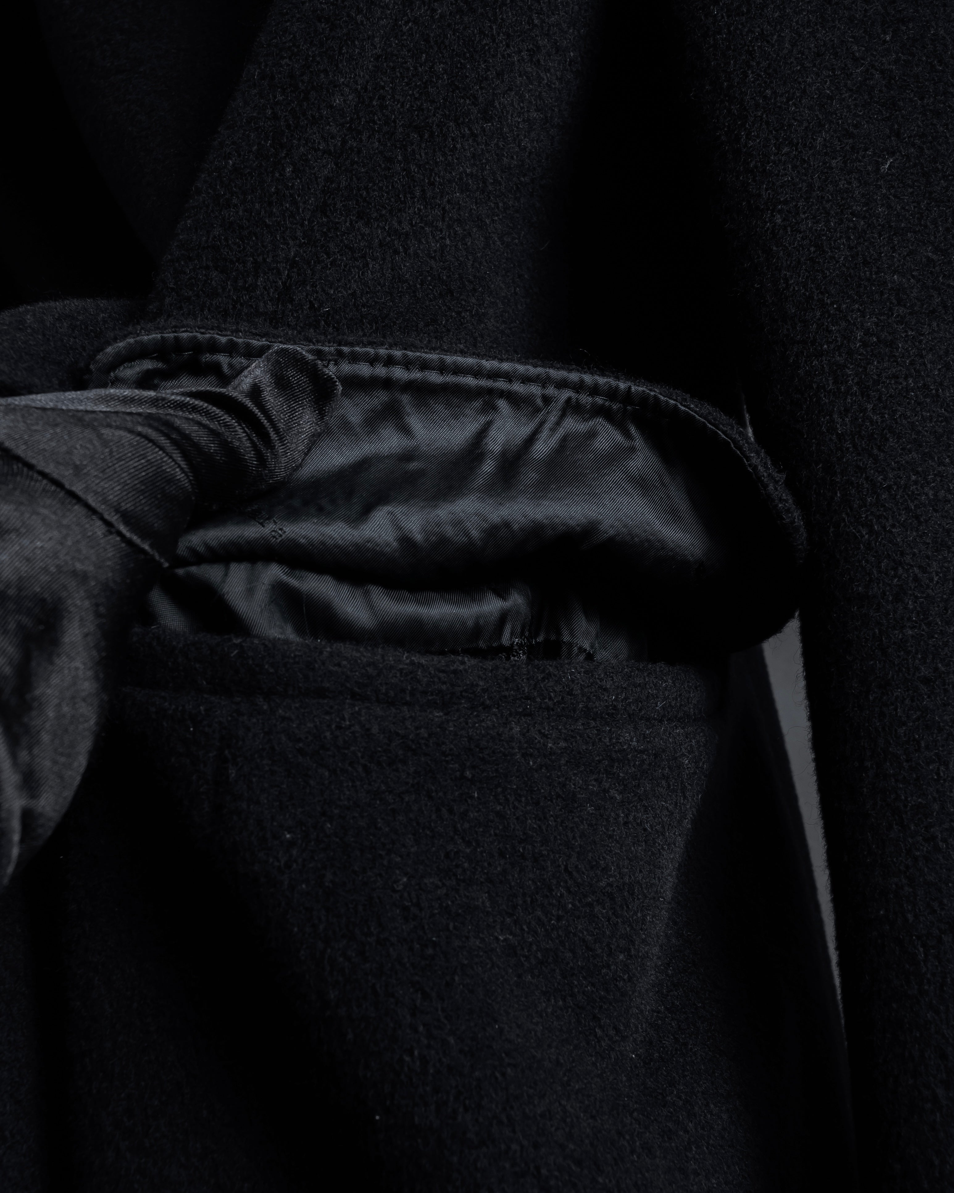 "Max Mara" 90's Asymmetrical front long chester coat