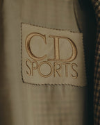 "Christian Dior" 80's-90's Wool check bomber jacket