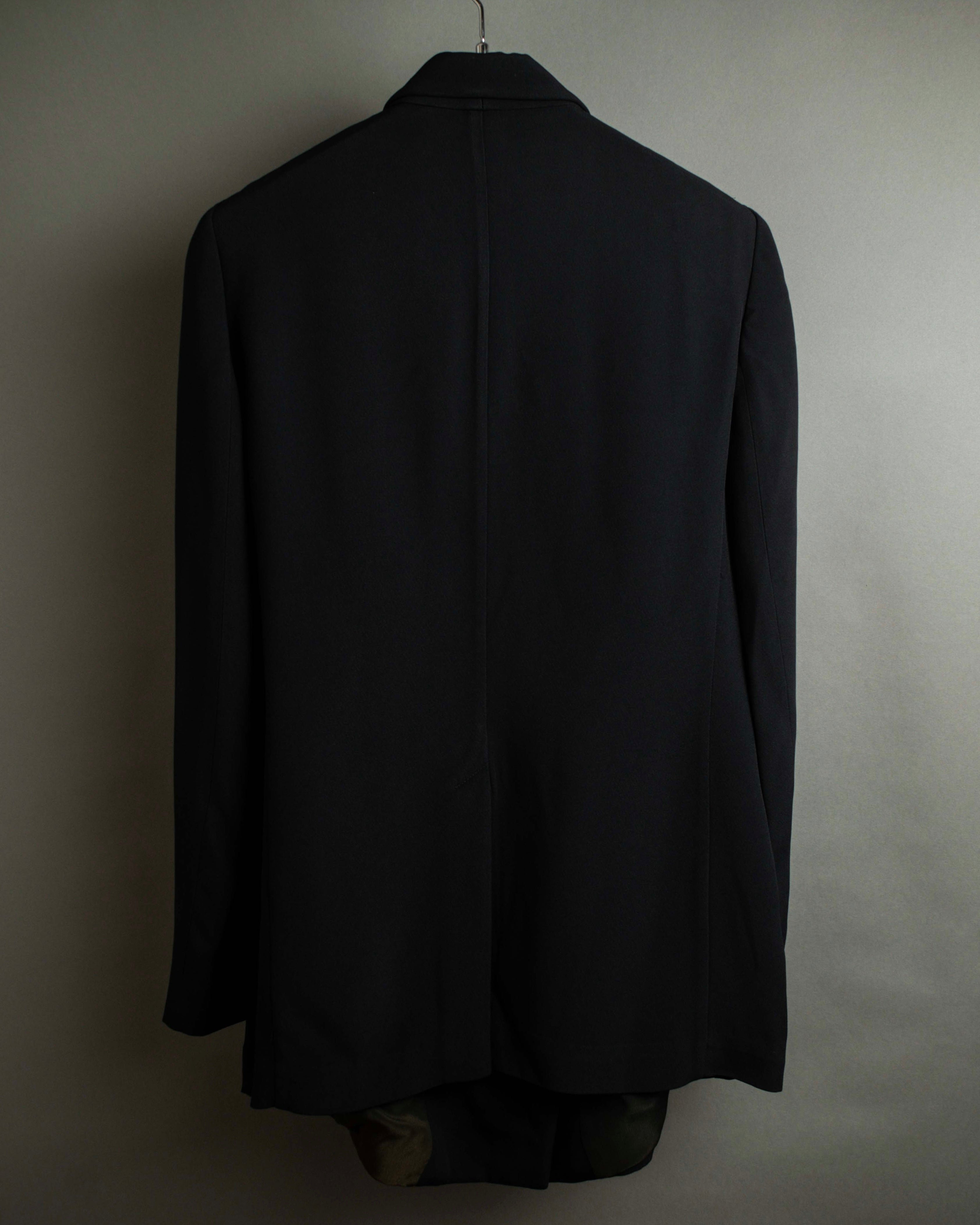 "GUCCI" Three-dimensional lapel design draped tailored jacket