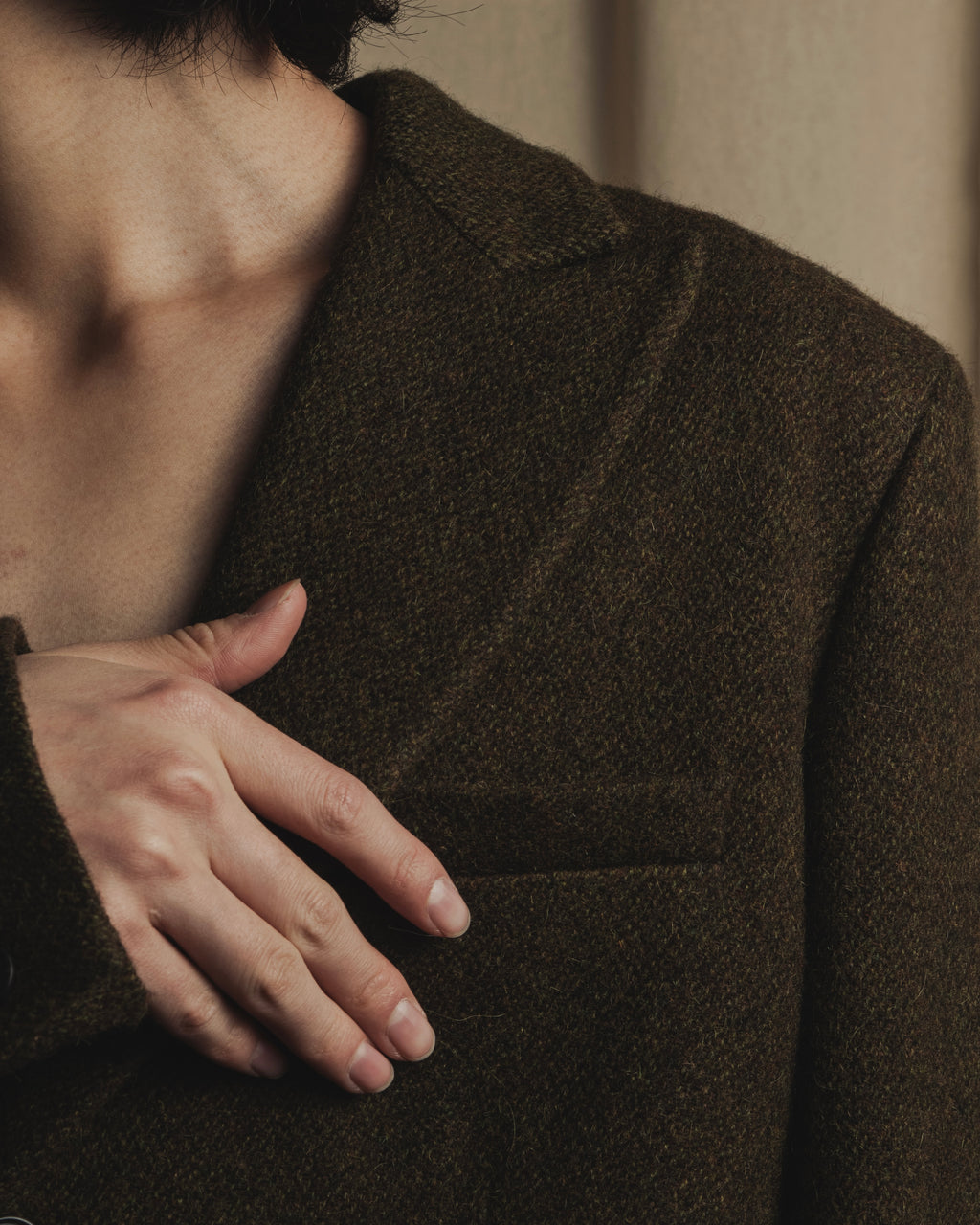 Chaqueta larga a medida de mezcla de alpaca Polo Ralph Lauren