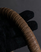 "LUCE SAINT-CLAR" Special textured leather one-handle bag