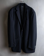 "GIORGIO ARMANI" Beautiful drape navy wool set up