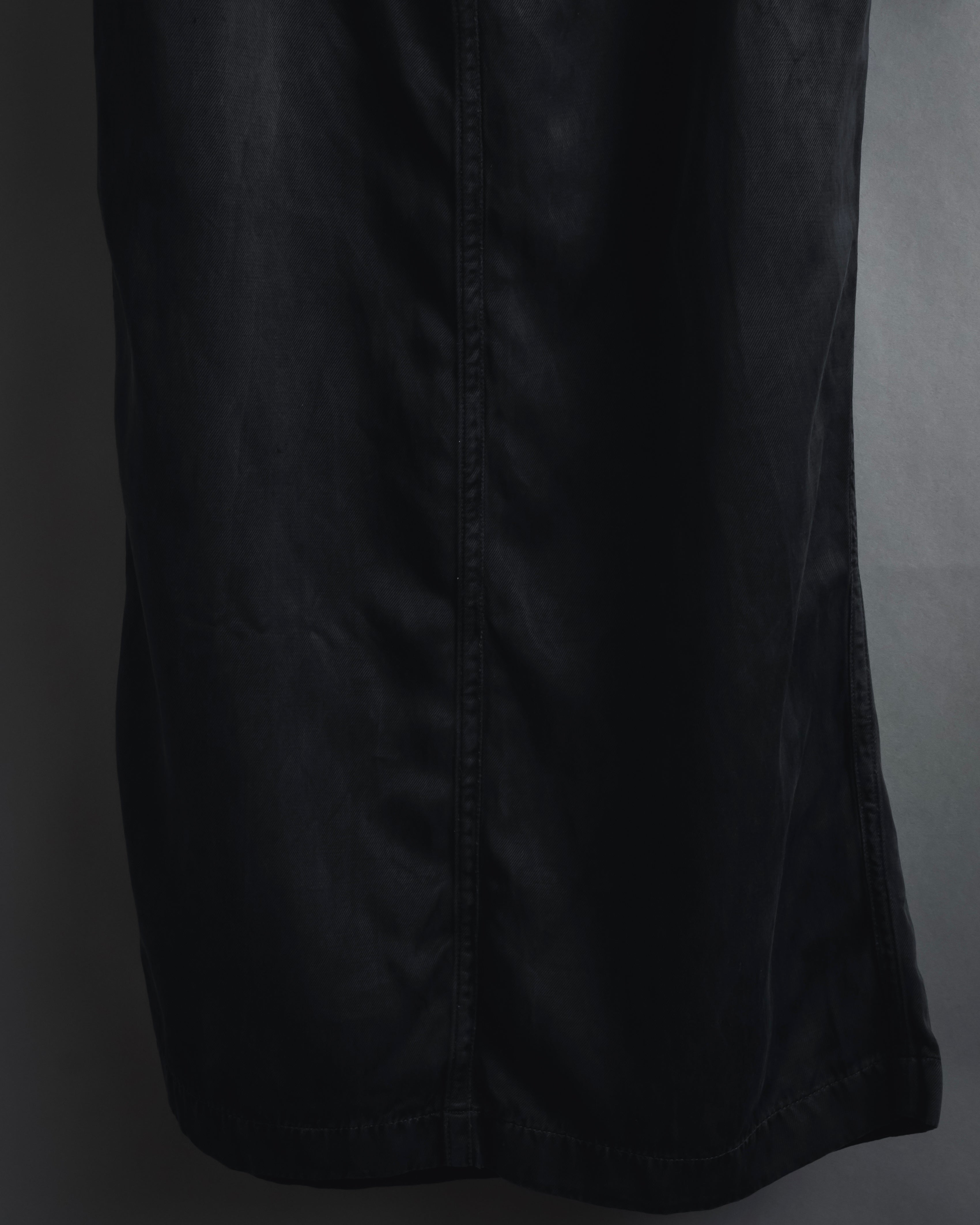 "DRIES VAN NOTEN" 10’s cupro-cotton satin long skirt