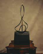 -SPECIAL- "Balenciaga" 90's-00's Ostrich leather structured top handle bag