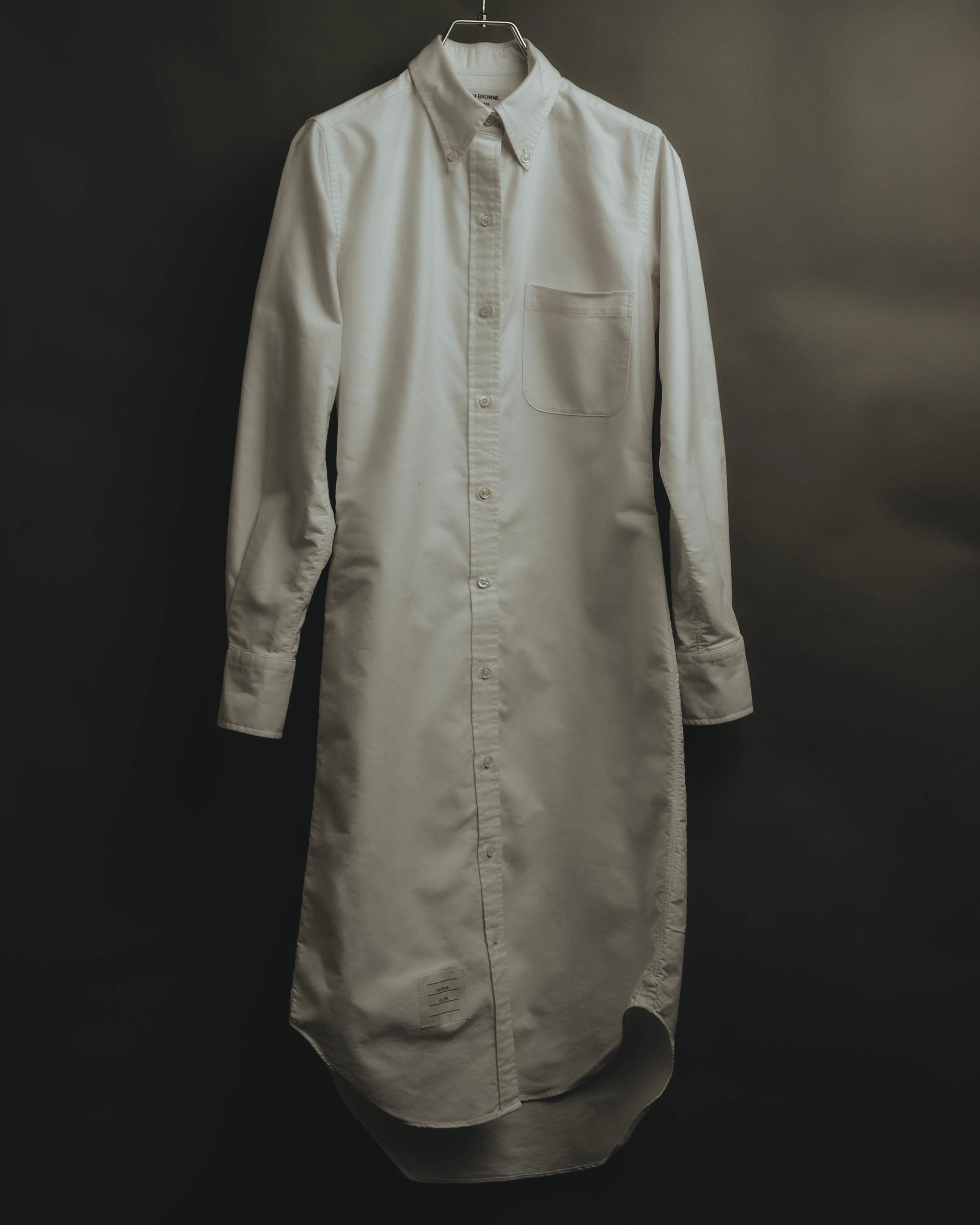 -SPECIAL- “THOM BROWNE” 2010’s tricolor grosgrain oxford shirt dress