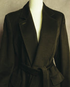 “Max Mara” 00’s Belted angora blend long coat