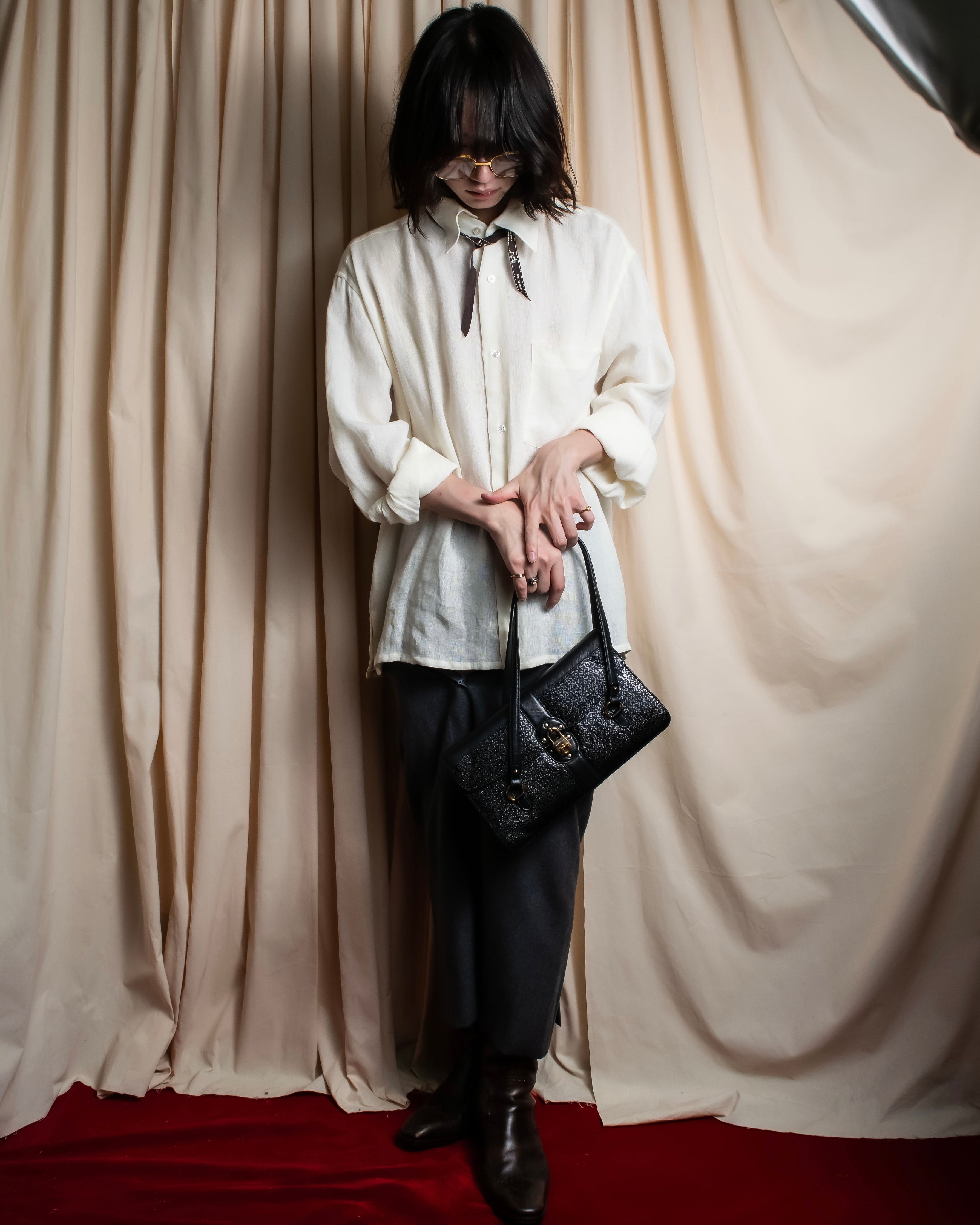 "Salvatore Ferragamo" Key-shaped Gancini motif design leather bag