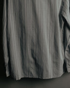 “Christian Dior” 80’s-90’s Sheer check open collar shirt