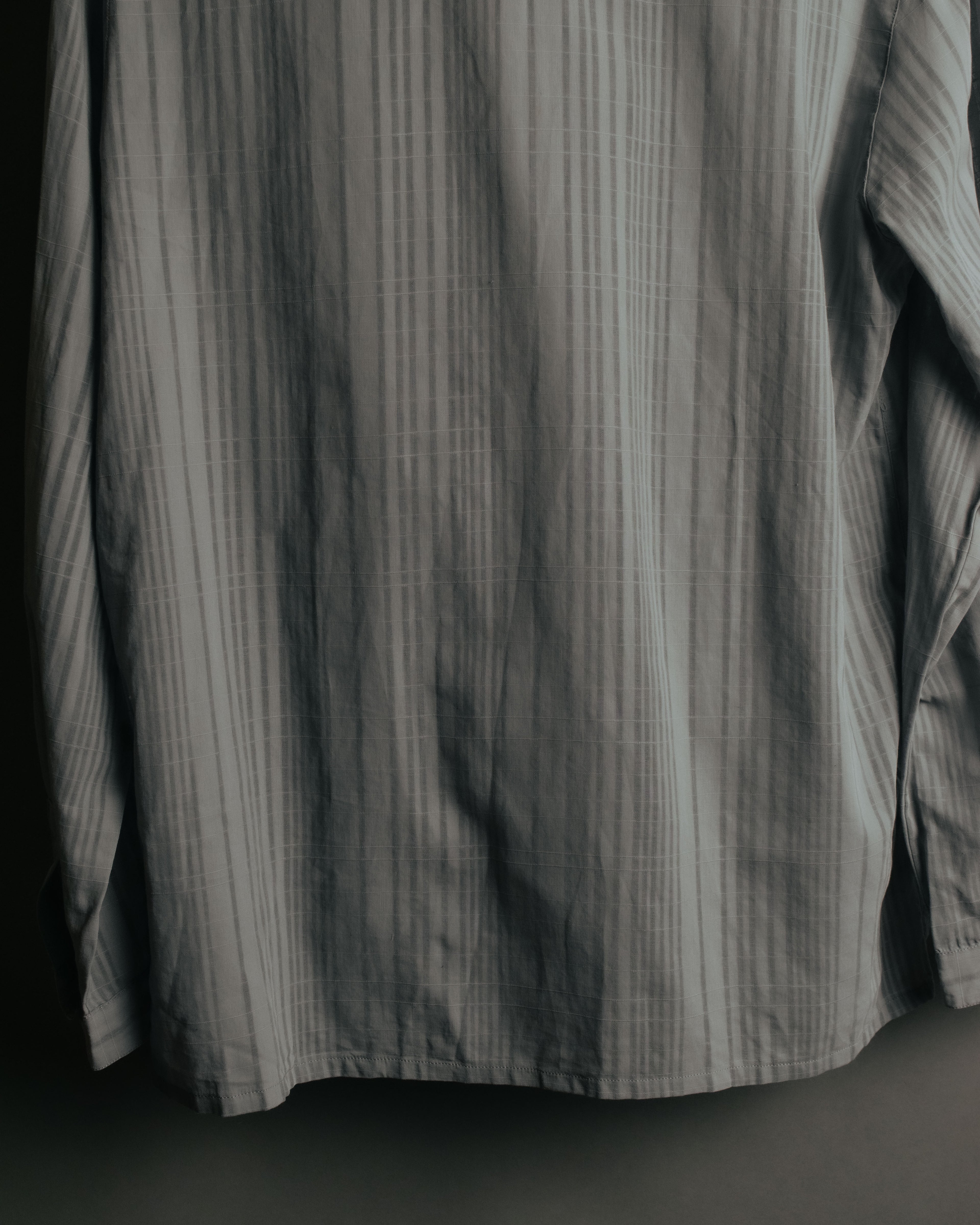 “Christian Dior” 80’s-90’s Sheer check open collar shirt