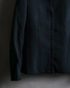 "PRADA" Waist shaped zipper jacket