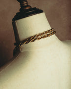 –SPECIAL– "CHANEL" 80's Gripoix Byzantine cross pendant necklace