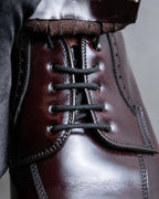 "Johnston & Murphy" Logo engraved fringe design leather shoes