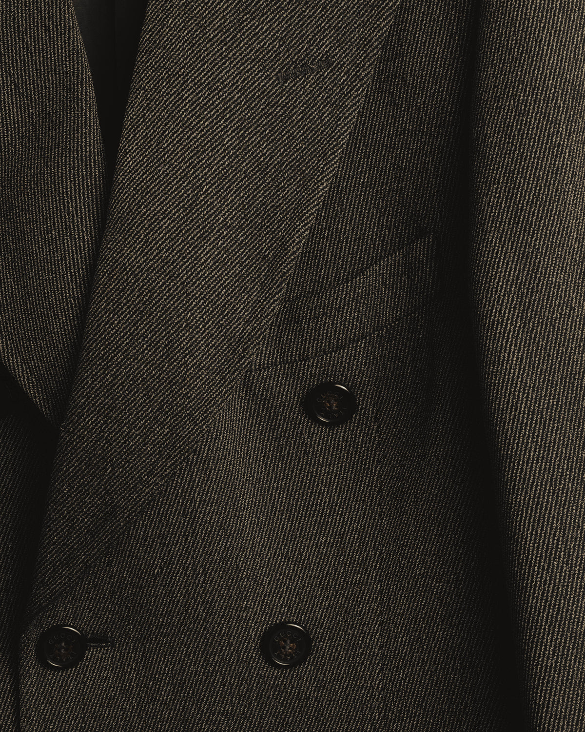 “GUCCI” Late 90’s-early 00’s military double breasted wool coat