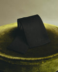 "Hermès" Black silk knit tie