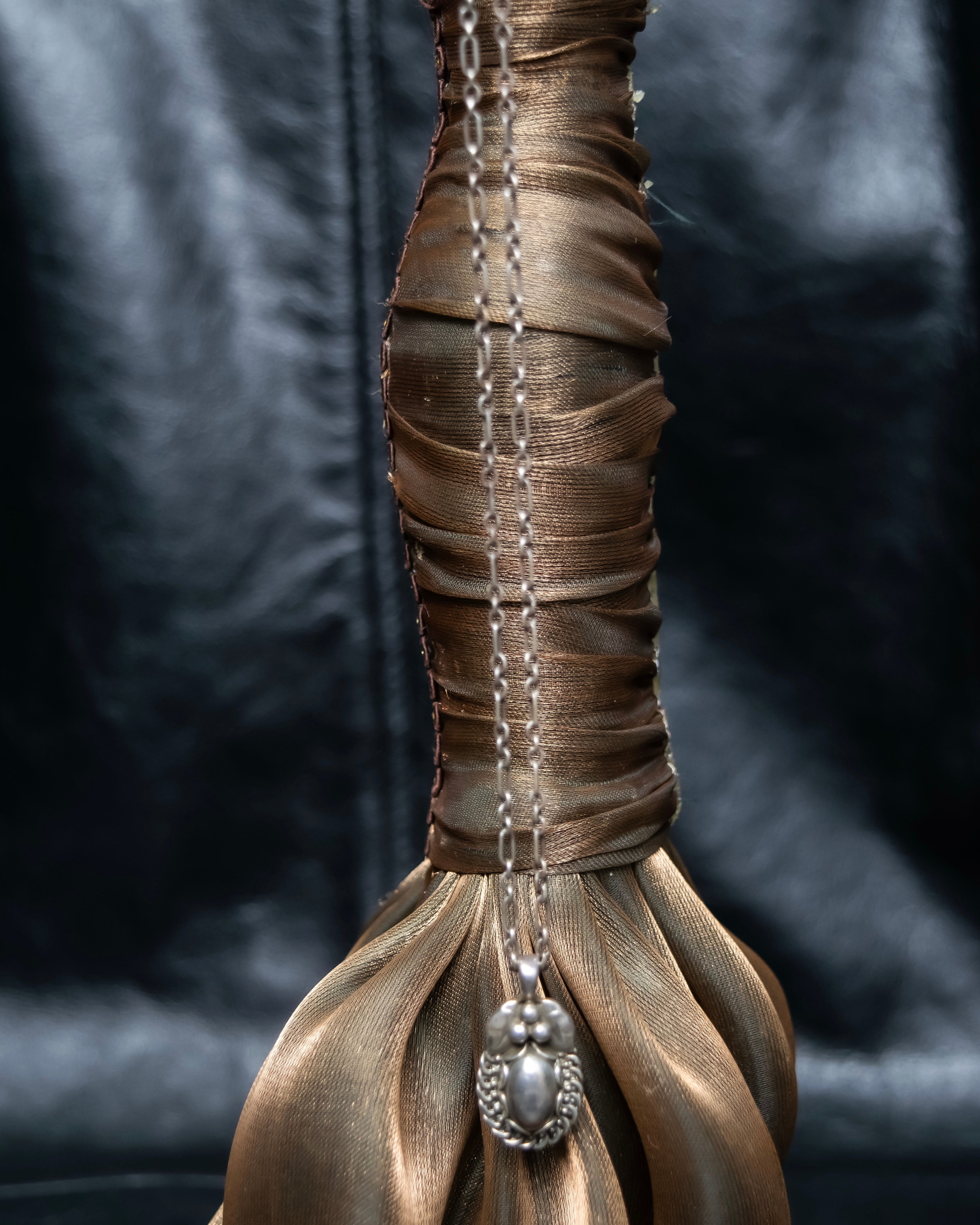 “Georg Jensen” Pendant of the year 1992 silver necklace