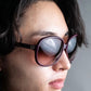 "LOEWE" Butterfly frame wine red sunglasses