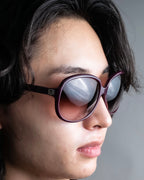 "LOEWE" Butterfly frame wine red sunglasses